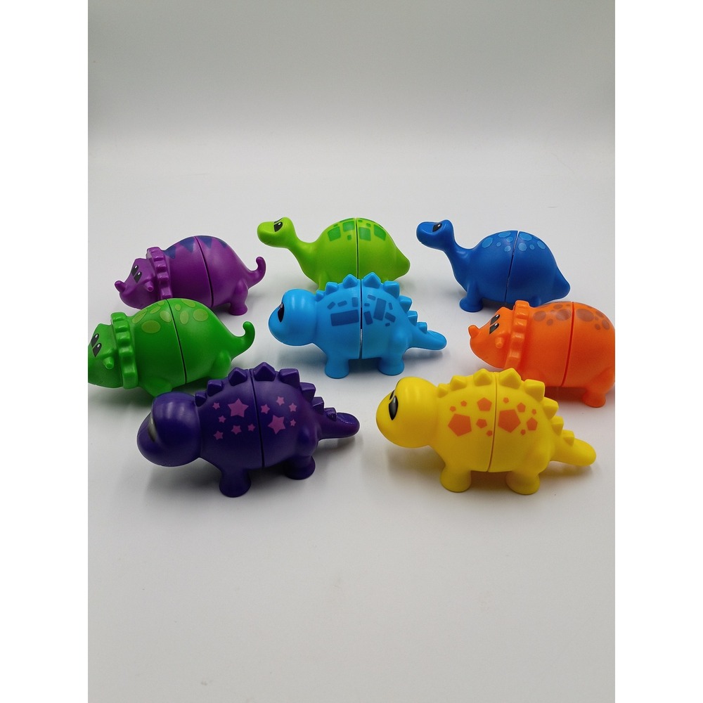 Learning Resources Snap-n-Learn Matching Dinos Kids OS Multicolor Good 8pc Set